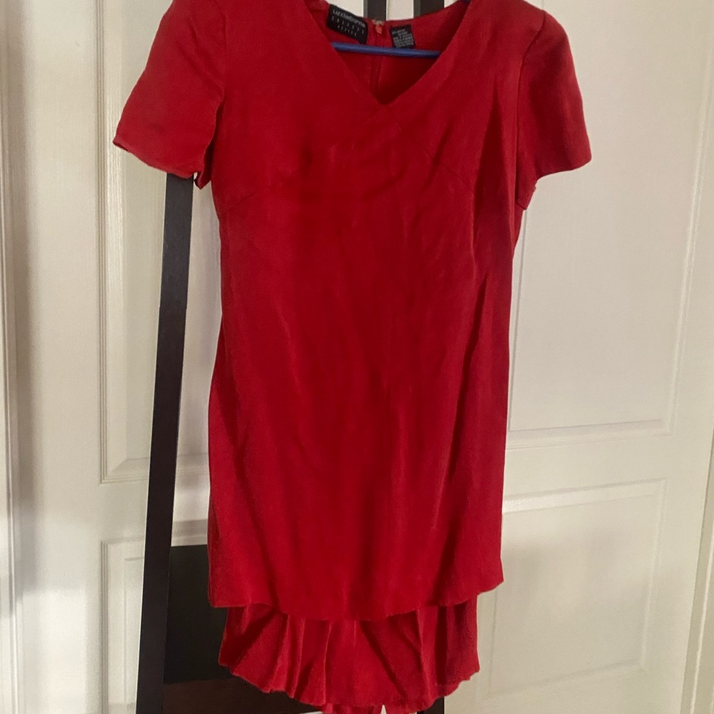 Red 80s outfit